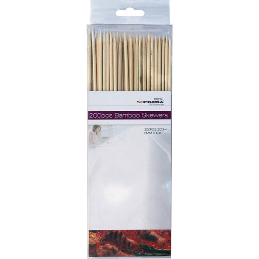 20cm Bamboo Skewers - Pack 200pc