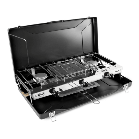 Kampa Fornello Double Hob & Grill Folding Gas Stove